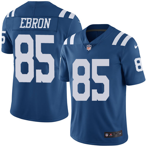 Indianapolis Colts #85 Limited Eric Ebron Royal Blue Nike NFL Youth Rush Vapor Untouchable jersey